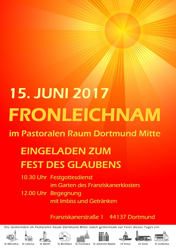 Plakat Fronleichnam 2017