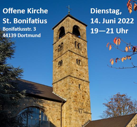 | 3.6.2022 |‚Offene Kirche‘ St. Bonifatius